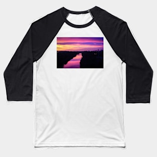 Dramatic Sunset Baseball T-Shirt